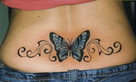 tatuajes de mariposas en la espalda baja|Significado de un tatuaje de mariposa en la espalda baja